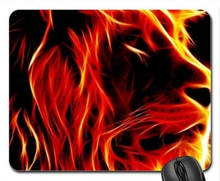 Fire Lion Gaming Mouse Pad - Non-Slip Large Extended Mousepad for PC, Laptop & Office (MP7490) - Perfect for Work, Gaming & Home Office Use