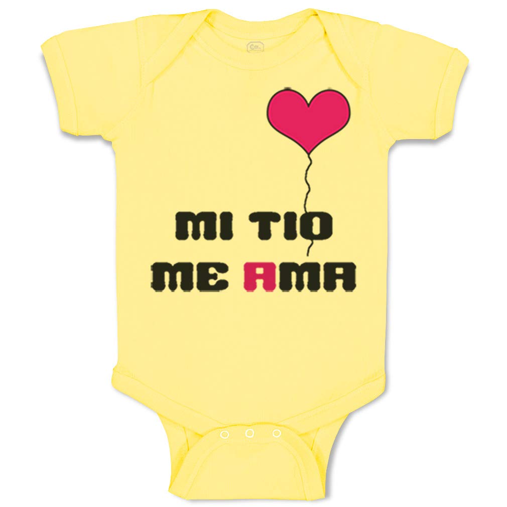 Custom Baby Bodysuit - Spanish 'Mi Tío Me Ama' Uncle Loves Me Onesie for Boys & Girls - Perfect for Family Reunions, Birthday Gifts & Photo Shoots