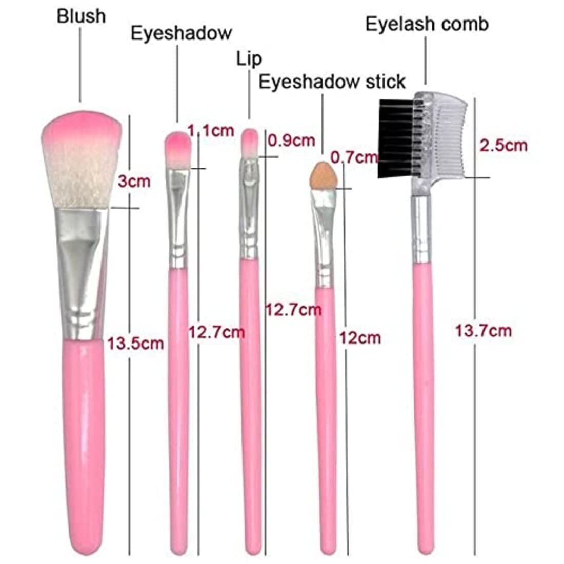 Beggie 5-Piece Makeup Brush Set & 6-Pack Washable Makeup Sponges with 18-Color Professional Nude Eyeshadow Palette - Perfect for Daily Makeup, Contouring, and Beauty Blending