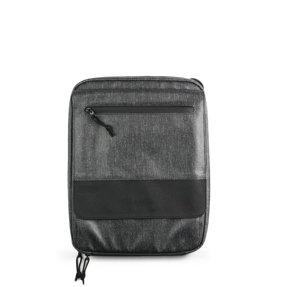 Etchr Slate Mini Satchel - 2-in-1 Waterproof Art Travel Case & Messenger Bag for Sketching Supplies - Compact Plein Air Painting Portfolio with Tripod Mount - Perfect for Outdoor Artists & Urban Commuters
