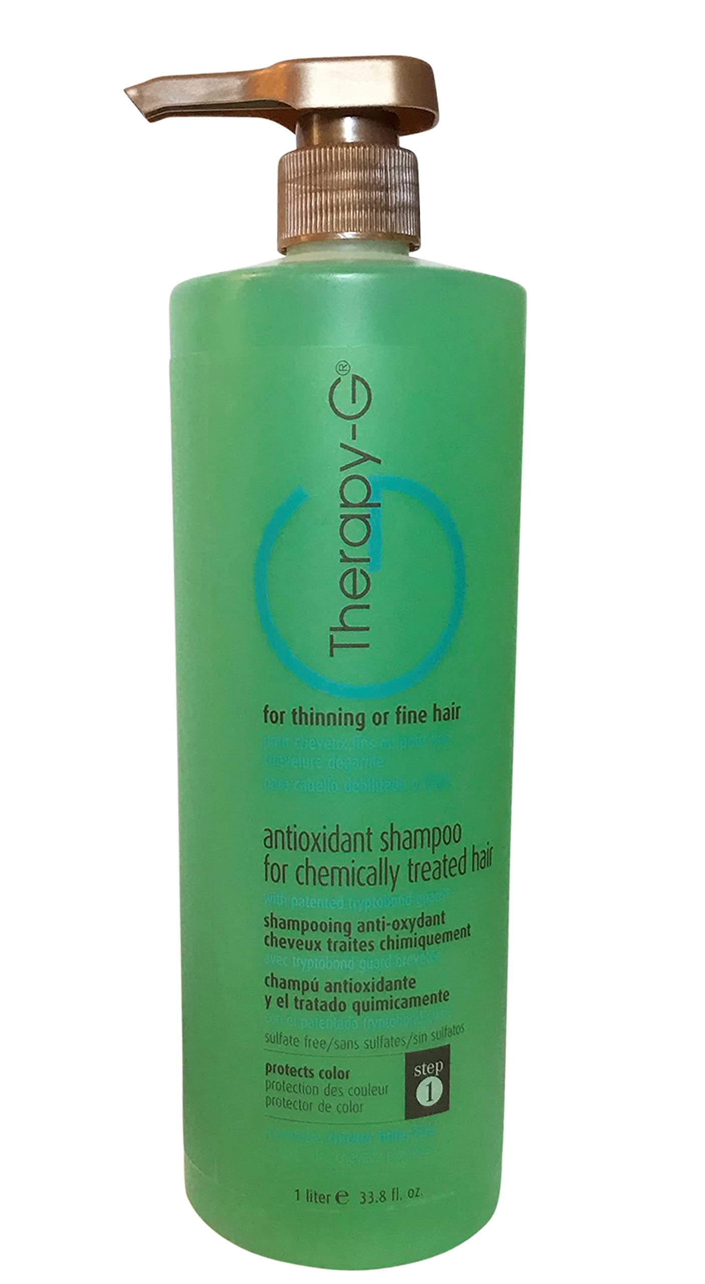 Therapy-G Antioxidant Shampoo for Thinning & Fine Hair - Volumizing Treatment for Chemically Treated Hair - 33.8 oz | Gentle Daily Use for Damaged Hair & Scalp Care