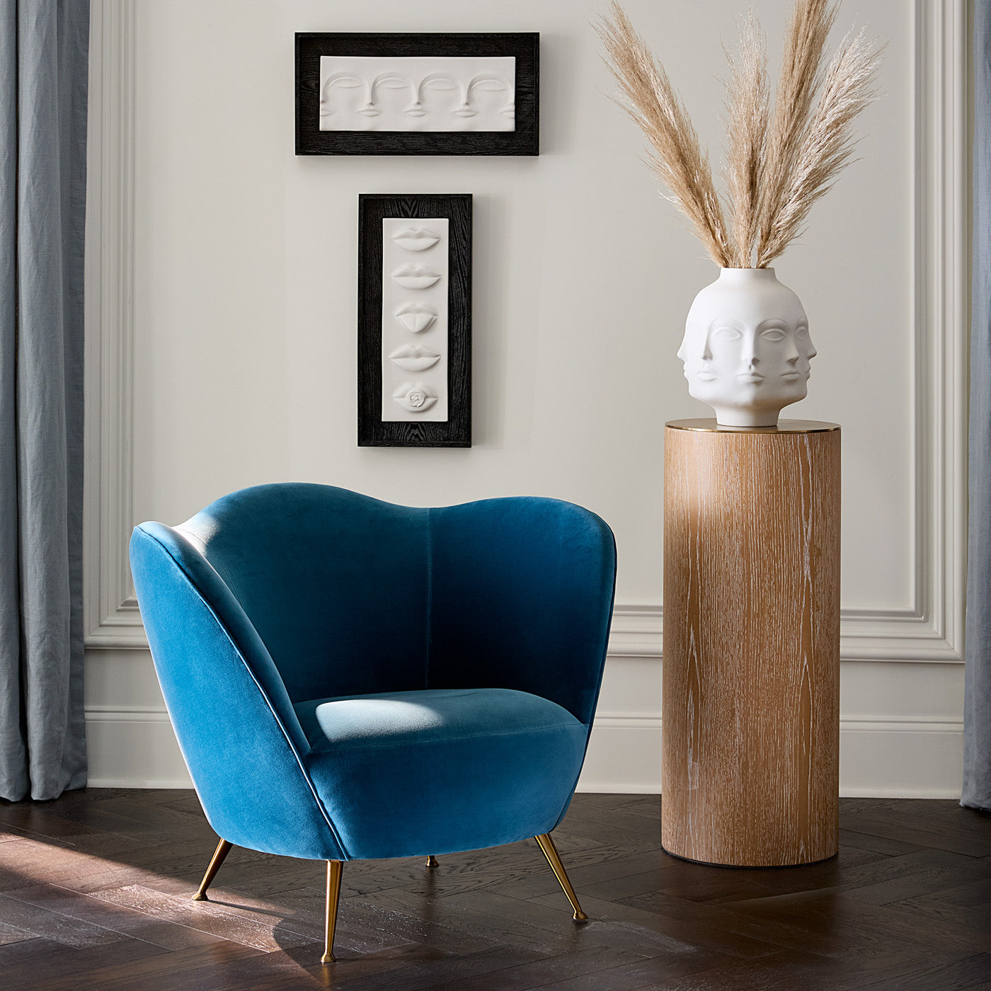 Modern Ripple Lounge Chair - Comfortable Accent Chair for Living Room, Bedroom, or Office - Perfect for Relaxing, Reading, and Lounging