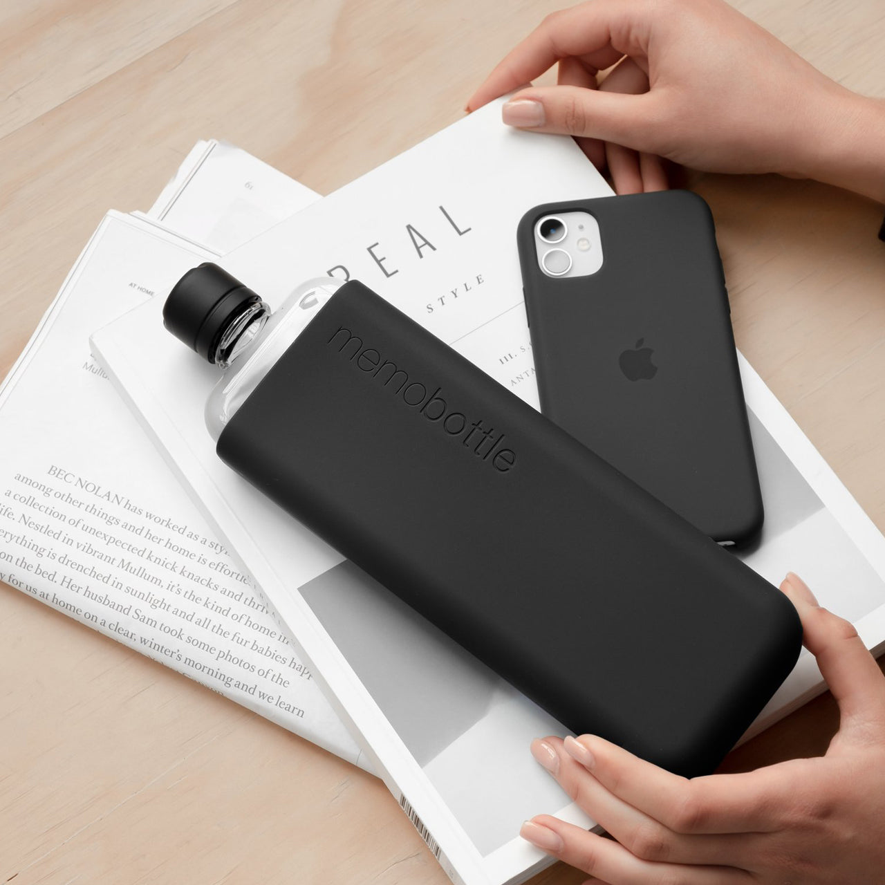 Slim Water Bottle Silicone Sleeve Cover - Non-Slip Grip Protector for Gym, Hiking & Everyday Use
