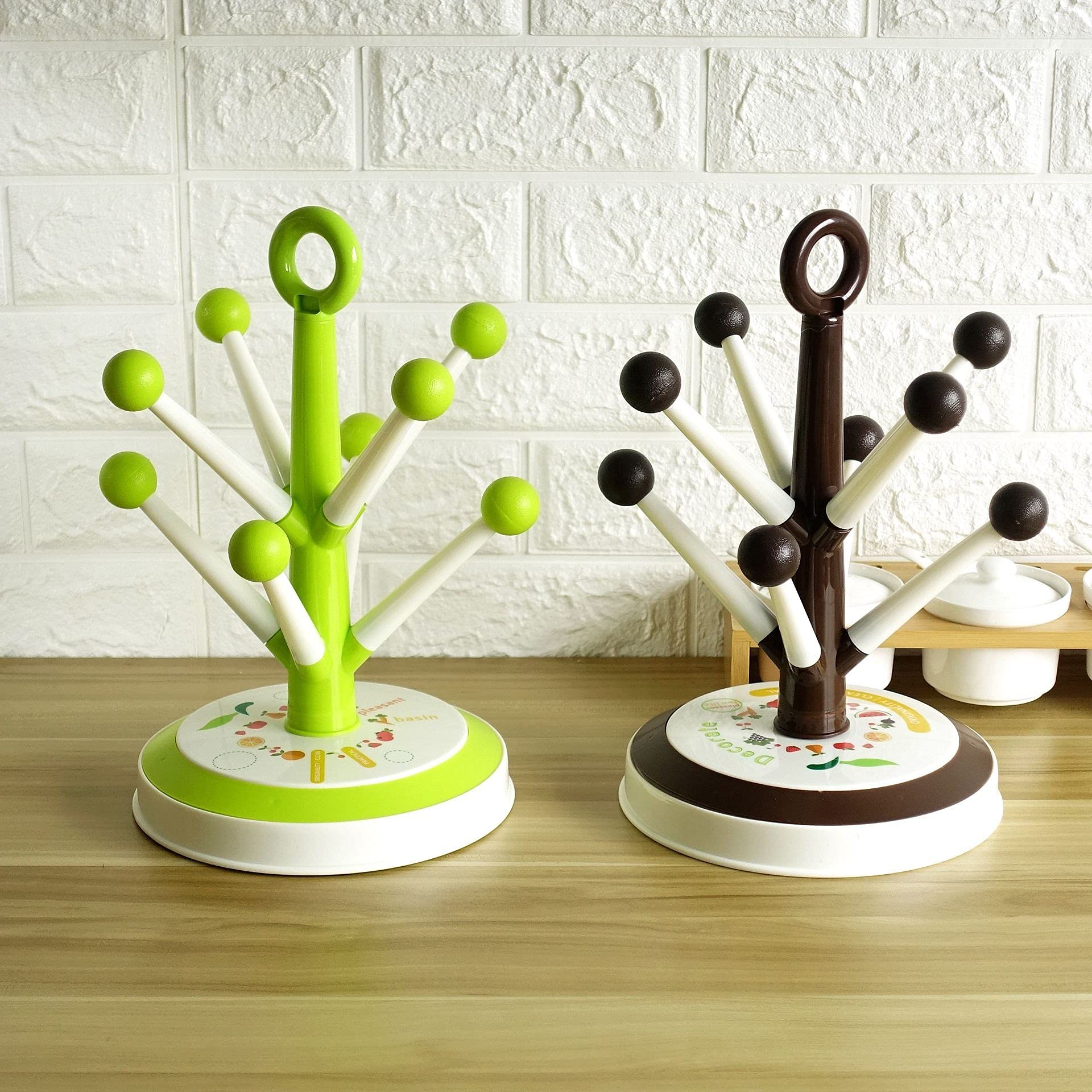 Stainless Steel Mug Tree Holder for Coffee Cups - 8 Cup Capacity - Perfect for Kitchen, Office & Dining Room Organization