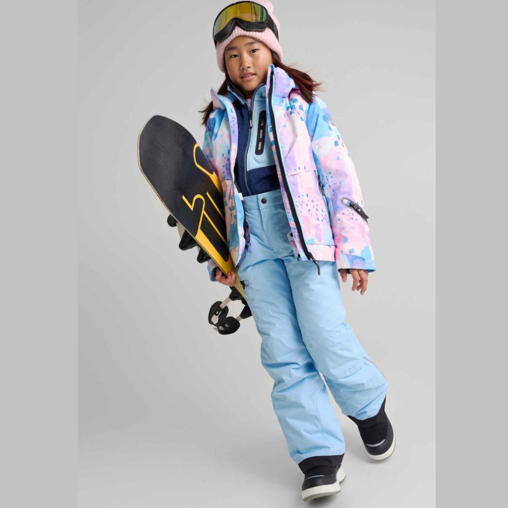 Reima Fleece Jacket for Girls - Laskien Soft Fleece Coat in Jeans Blue - Warm & Cozy Winter Outerwear for Outdoor Play & School Activities