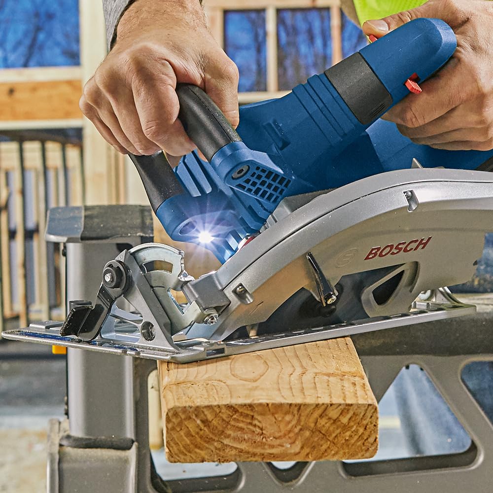 BOSCH GKS18V-26LN PROFACTOR™ 18V Cordless Circular Saw - 7-1/4 Inch Left-Blade, Bare Tool - Perfect for Woodworking, Framing, and DIY Projects
