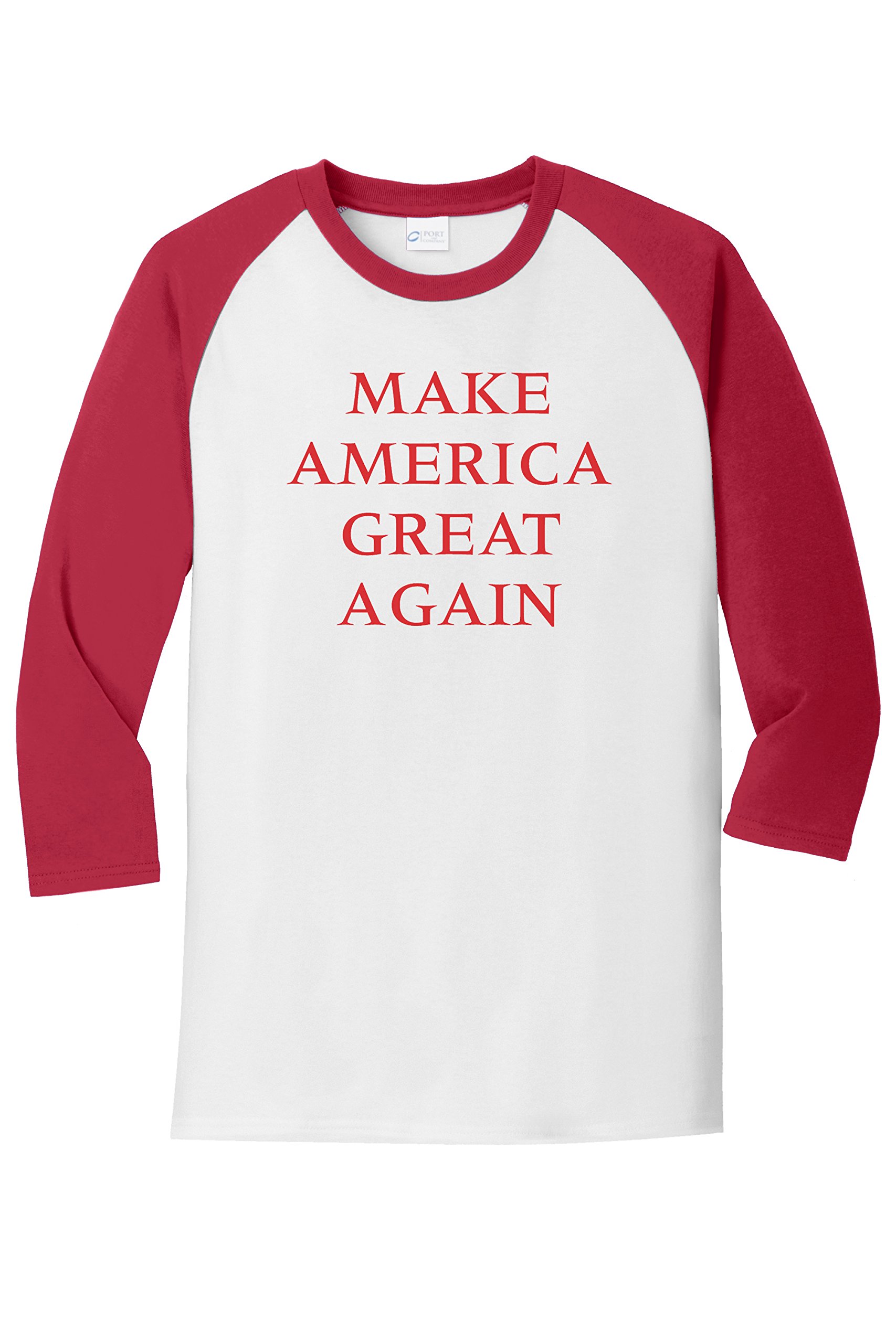 Donald Trump Make America Great Again Baseball Tee Shirt - Black Political Campaign T-Shirt for Men & Women - Perfect for Rallies, Patriotic Events & Conservative Supporters
