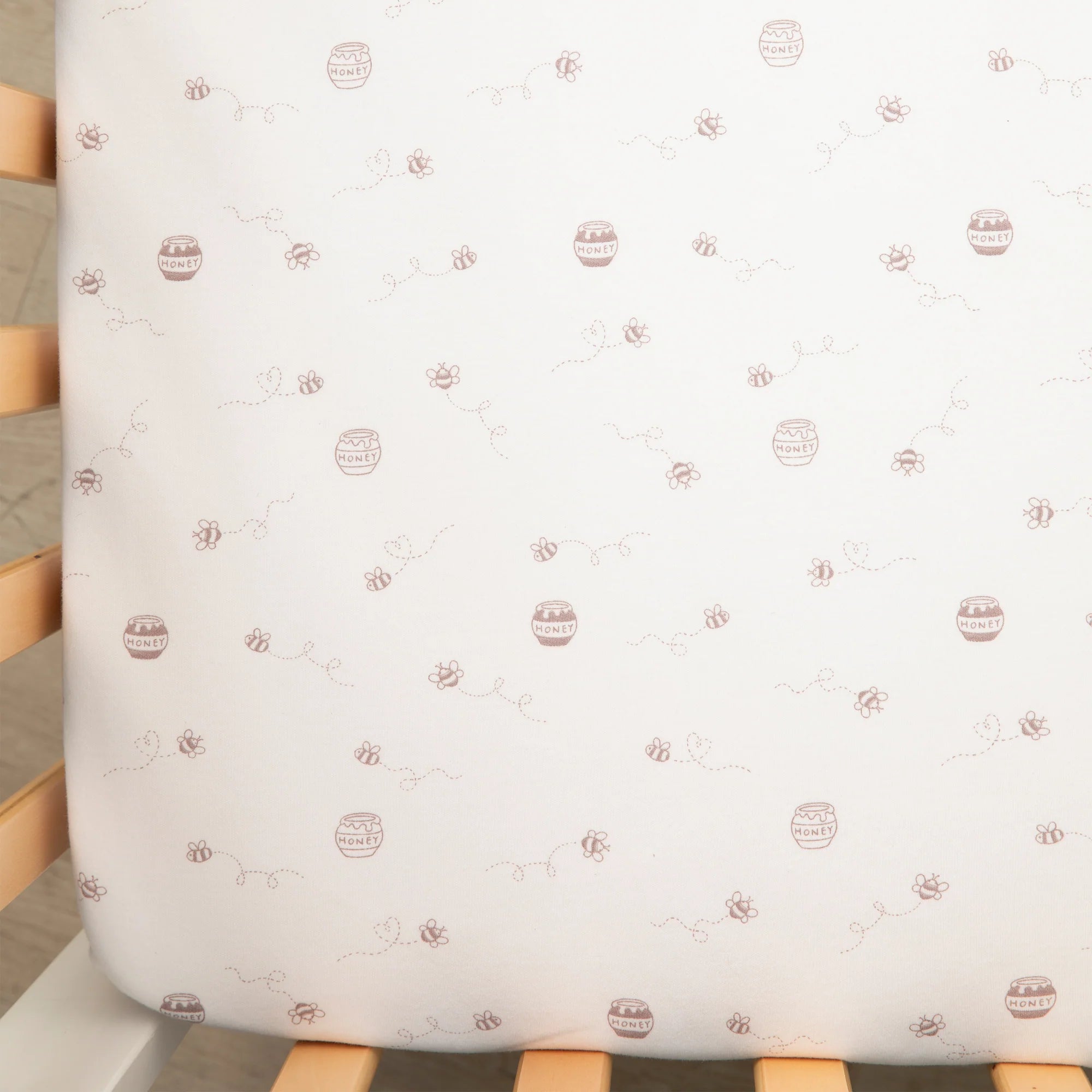 Soft & Breathable Cot Fitted Sheets 2 Pack - Cuddly Bear Design for Baby Cribs | Perfect for Nursery, Daycare & Travel Use