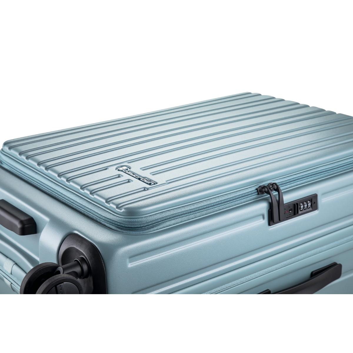 Daycrown 8528 Expandable Carry-On Luggage with Hinomoto Silent Wheels - Lightweight Spinner Suitcase for Travel, Business & Vacation - TSA Lock & Front Opening Design