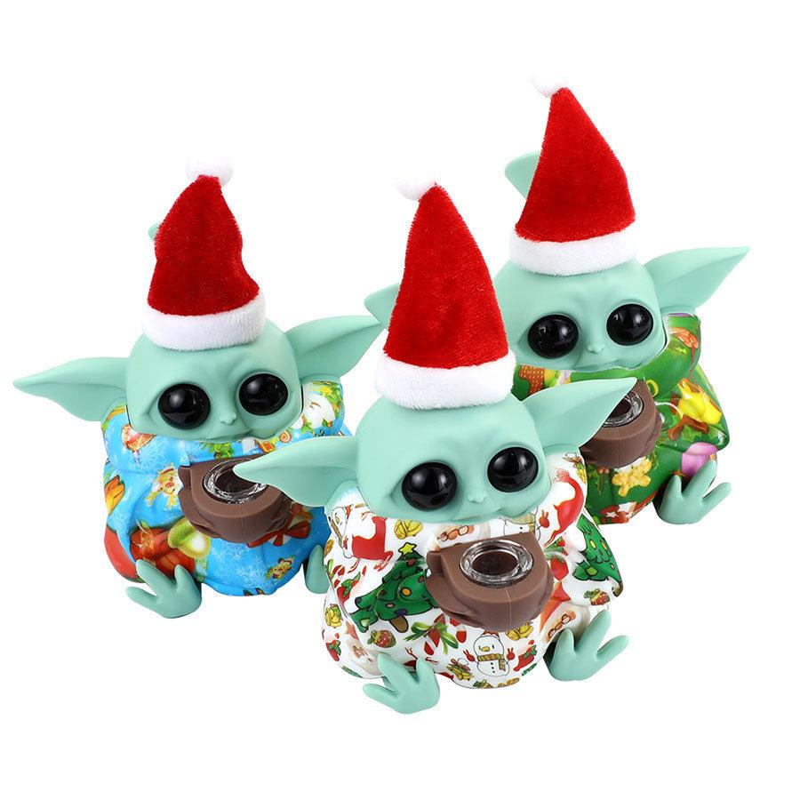 Star Wars Yoda Silicone Gel Pipe - Detachable Christmas Gift Smoking Set for Fans | Perfect for Holiday Gifts, Collectibles & Themed Parties