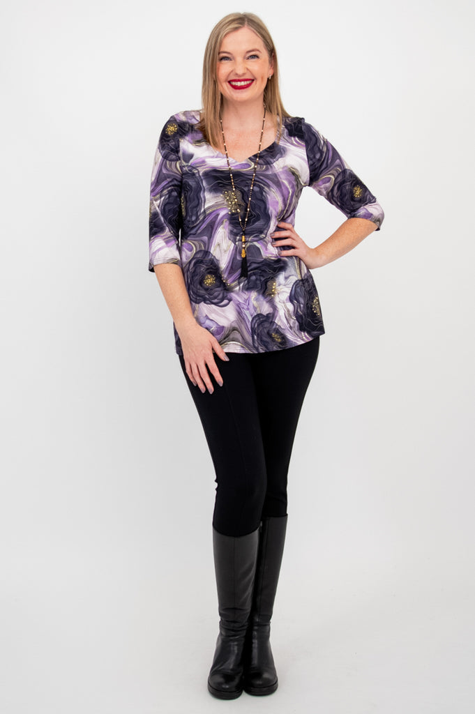 Annette Top - Stylish Popina Bamboo Blouse for Women | Perfect for Casual Wear, Office & Summer Outfits