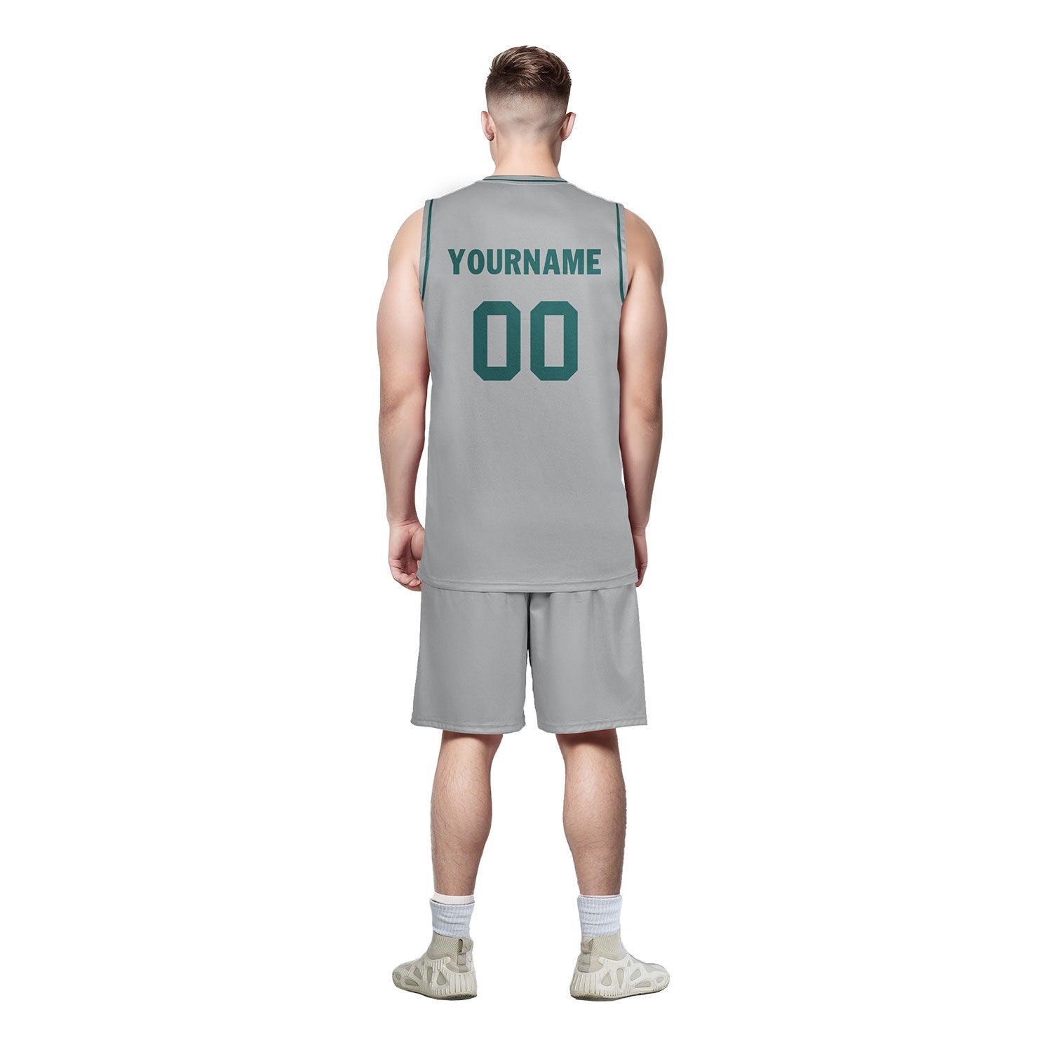 Custom Gray Classic Style Basketball Jersey - Breathable & Lightweight Sports Uniform for Men & Women - BBJ01 D020105 - Perfect for Games, Training & Team Events