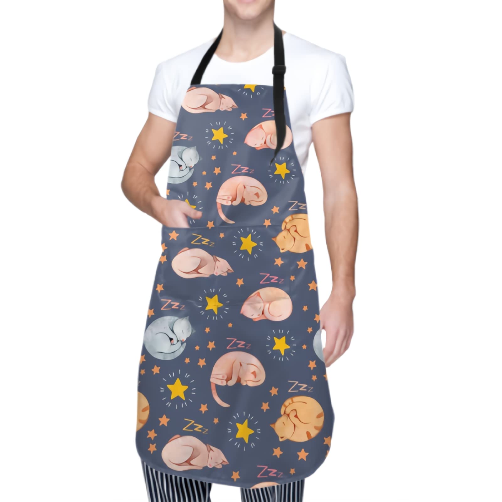 Adjustable Neck Unisex Kitchen Bib for Cooking, Baking & Gardening - Adult Size, Perfect for Messy Cooking, BBQ & Outdoor Activities
