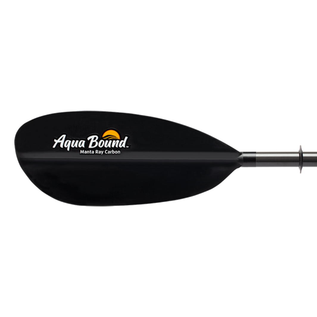 Aqua Bound Manta Ray Carbon Fiber Kayak Paddle with Posi-Lok 2-Piece System | Lightweight & Durable for Touring, Fishing & Recreational Kayaking
