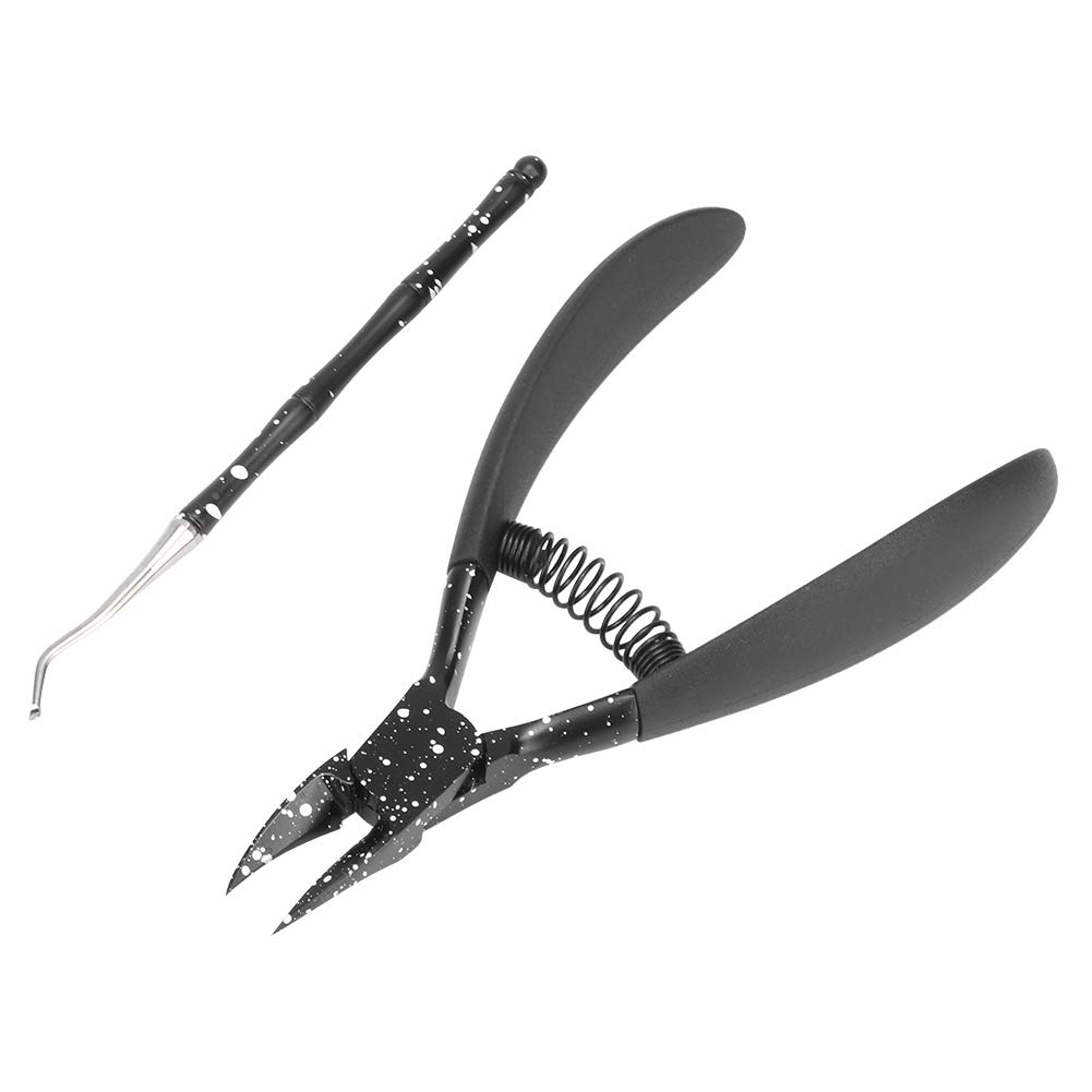 Professional Stainless Steel Nail Clipper & Scissor Set - Dead Skin Remover, Non-Slip Grip for Ingrown Nails, Paronychia & Onychomycosis Treatment - Perfect for Home Pedicure & Toenail Care