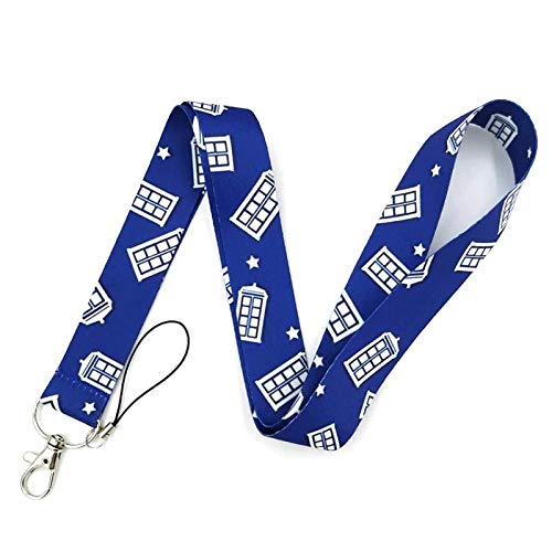 Doctor Who Tardis Phone Booth Lanyard Keychain - 17.5