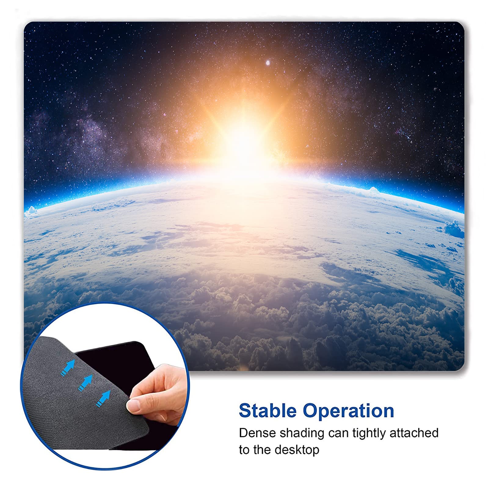 Custom Square Gaming Mouse Pad with Unique Nebula Design - Anti-Slip Rubber Base for PC & Laptop - Perfect for Gaming, Office Work & Home Use