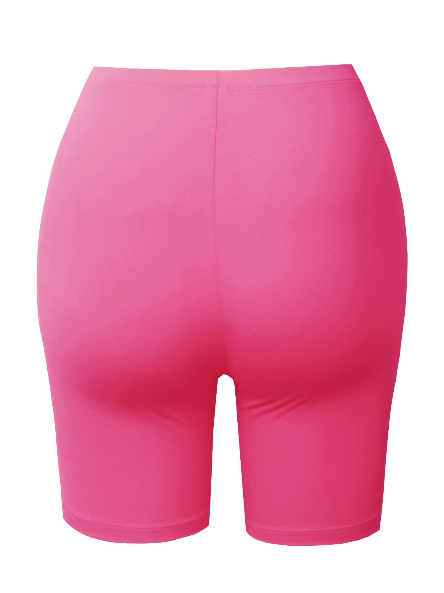 Emma Women's Essential Active Daily Cotton Mid Rise Biker Shorts - Comfortable Workout & Lounge Wear for Yoga, Running, Gym & Home