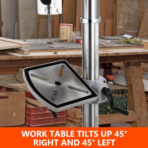GARVEE 15 Inch Benchtop Drill Press with 7.5 Amp 120V Pure Copper Motor - Perfect for Woodworking, Metal Drilling & DIY Projects