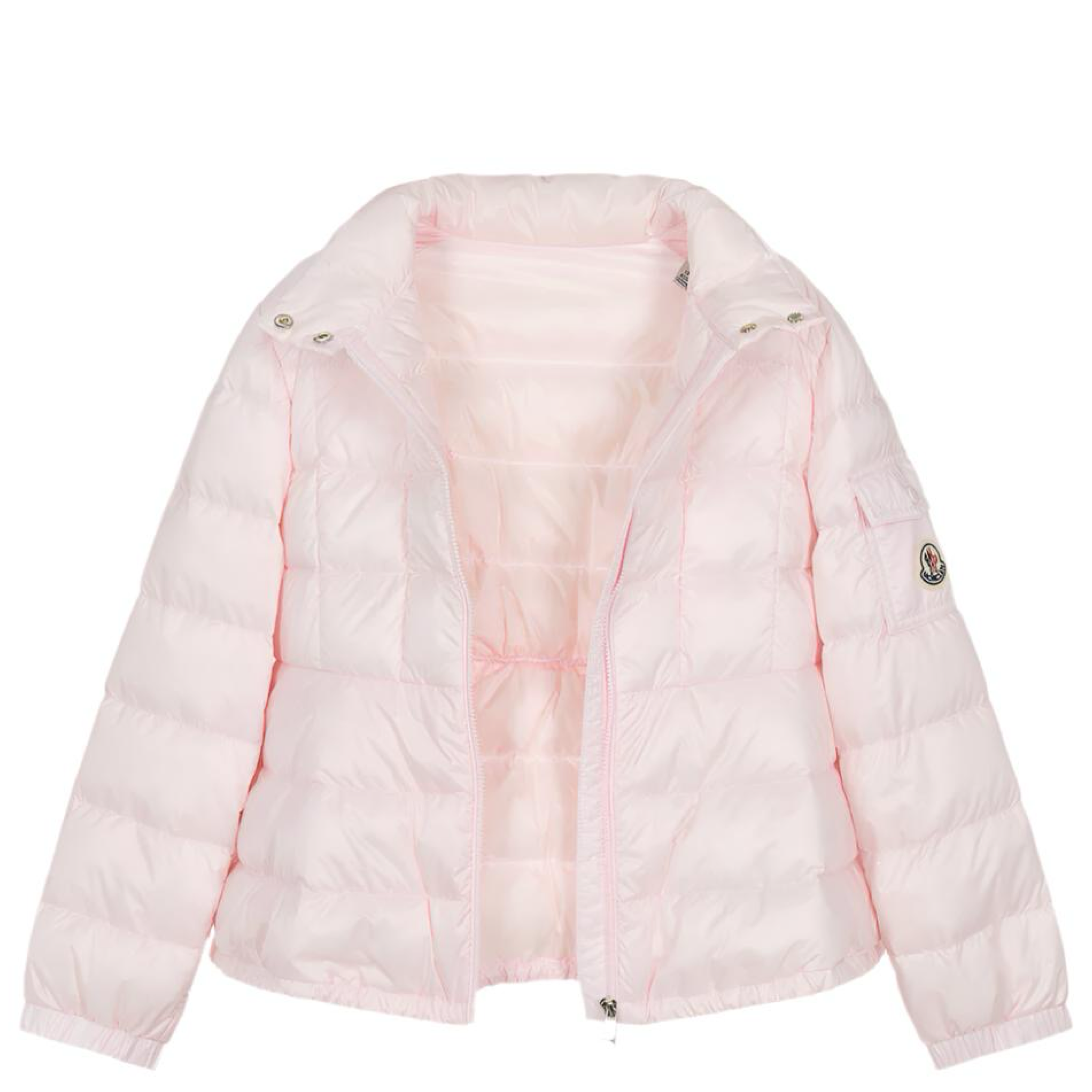 Moncler Girls' Pink Aminia Down Puffer Jacket - Warm Winter Coat for Kids, Outdoor Play & School Activities