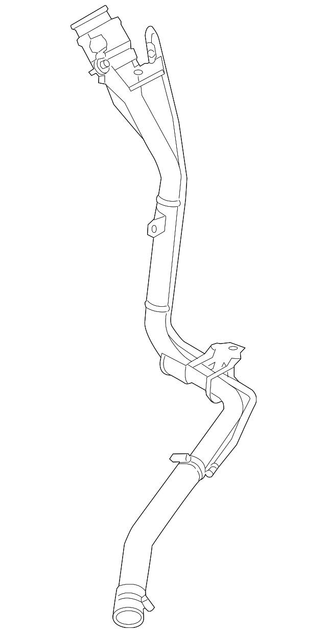 Genuine Ford BV6Z-9034-F Fuel Filler Pipe Replacement - OEM Quality Auto Part for Ford Vehicles | Perfect for Fuel System Repair & Maintenance