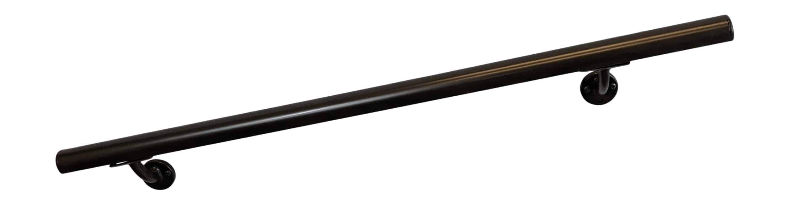 DHR 10' Handrail Section with Mounts - Oiled Bronze Finish - Stair Handrail - USA Made Railing - Easy to Install for Indoor & Outdoor Stairs, Porch, Deck - Perfect for Home Safety and ADA Compliance