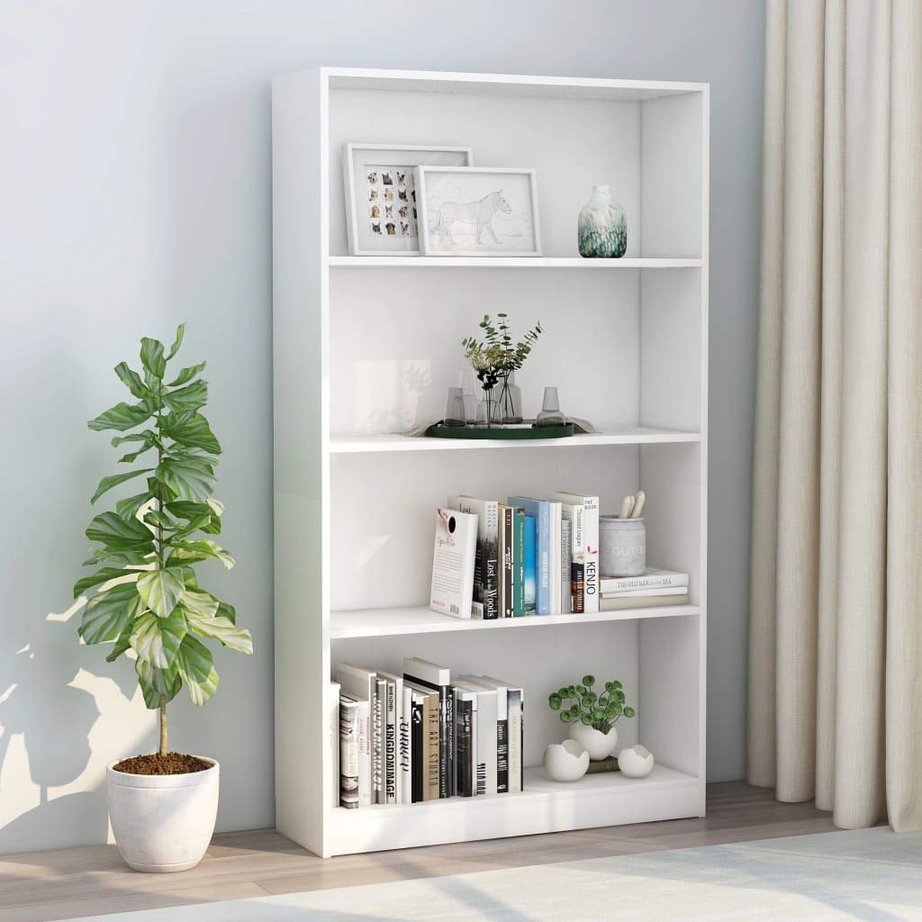 4-Tier Wooden Bookshelf - 31.5