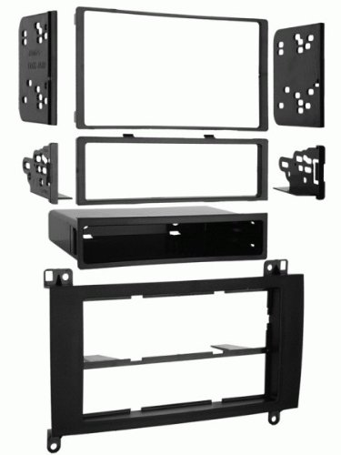 Universal Single/Double DIN Car Stereo Dash Kit for Aftermarket Radio - Compatible with 2016-2020 Mercedes Metris (Black Trim Bezel) | Perfect for Car Audio Upgrade & Custom Installation