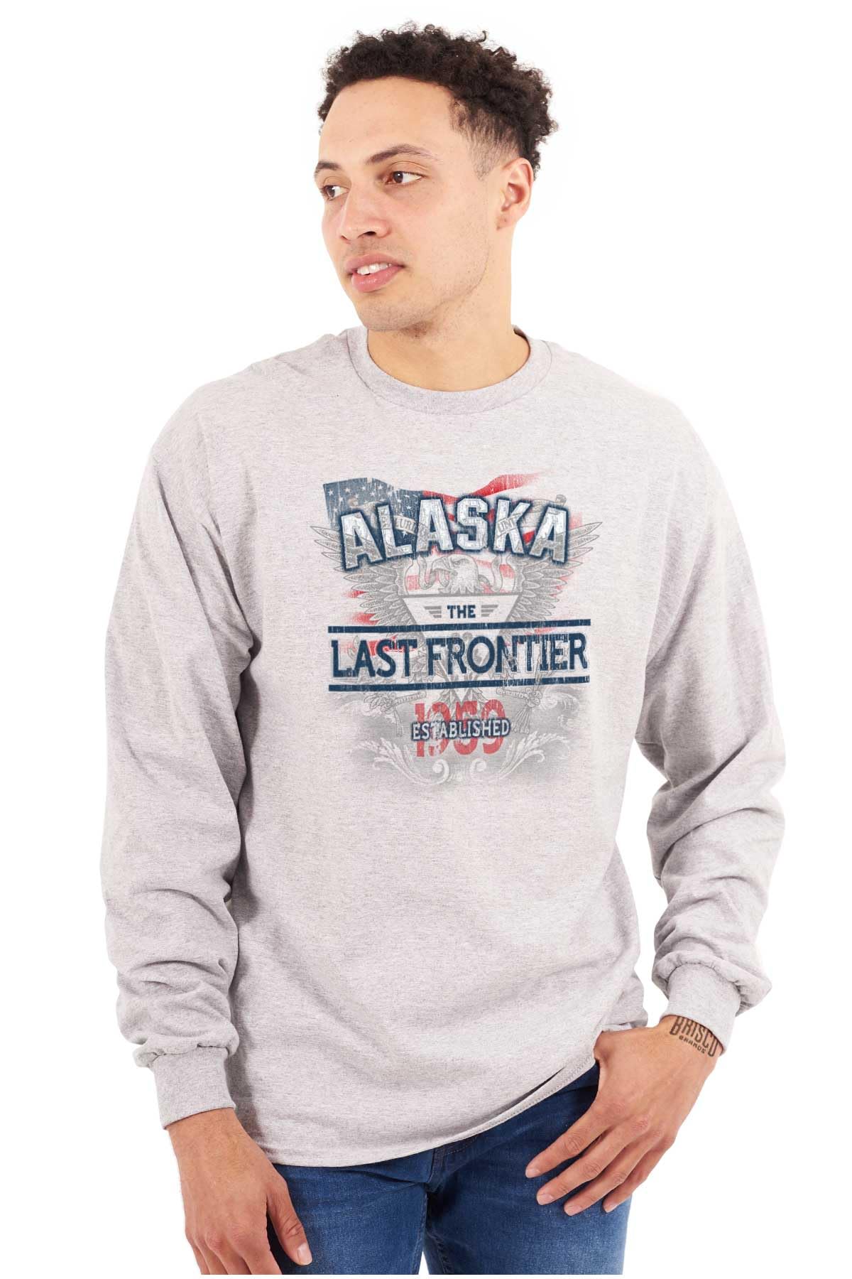 Alaska USA State Motto Long Sleeve T-Shirt for Men & Women - Perfect for Outdoor Adventures & Casual Wear