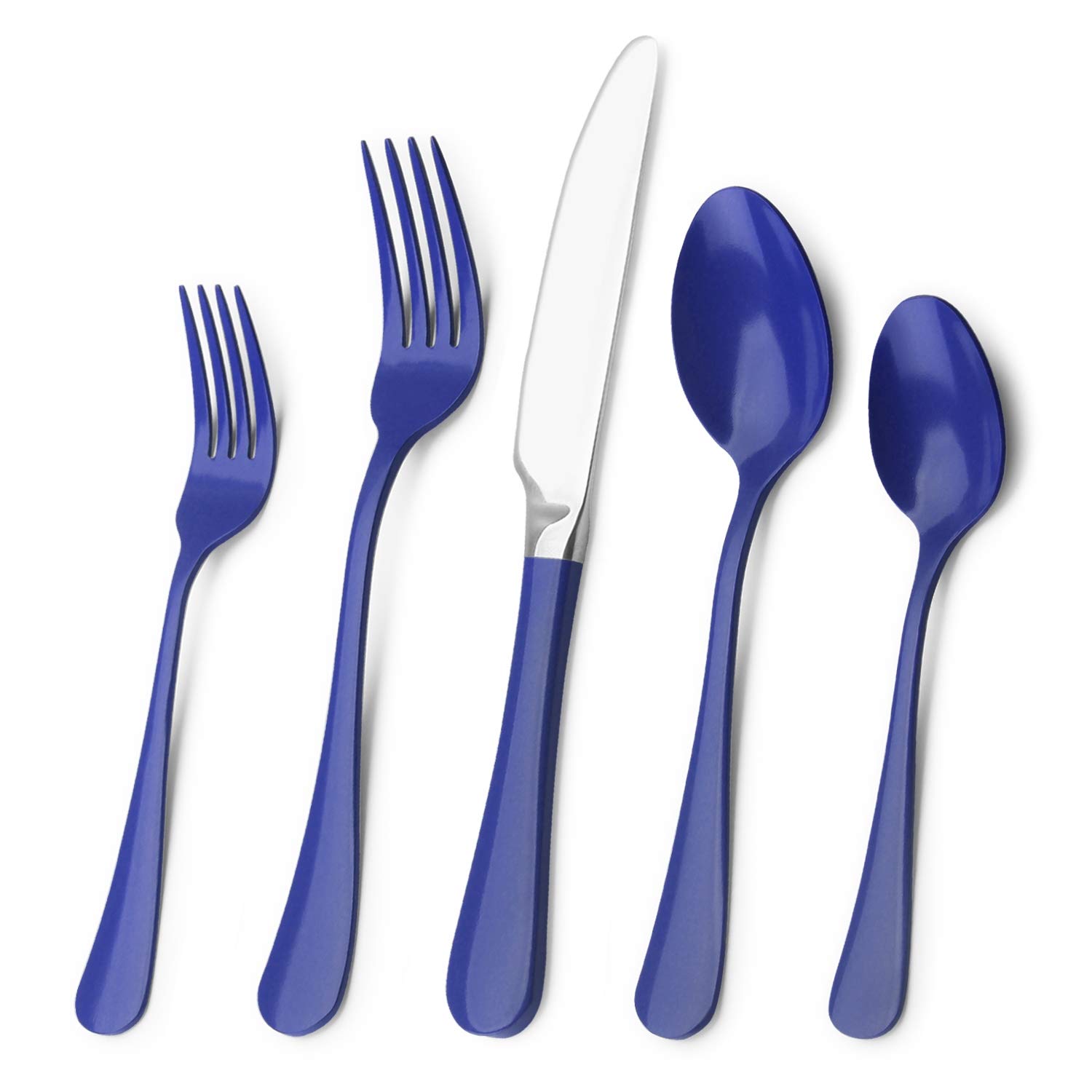 Premium Bysta 20-Piece Stainless Steel Flatware Set - Mirror Polish Silverware for 4, Durable Kitchen & Restaurant Cutlery Set (Knives, Forks, Spoons) - Dishwasher Safe - Elegant Dining for Home, Parties & Special Occasions