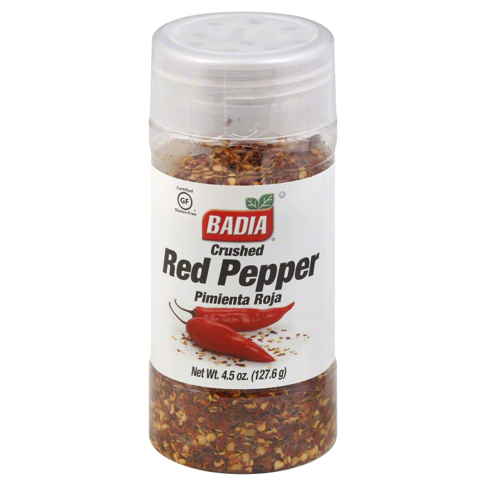 Badia Crushed Red Pepper, 4.5 Oz (Pack of 12) - Premium Spice for Cooking, Seasoning & Grilling - Perfect for Pizza, Pasta, Soups & Mexican Dishes