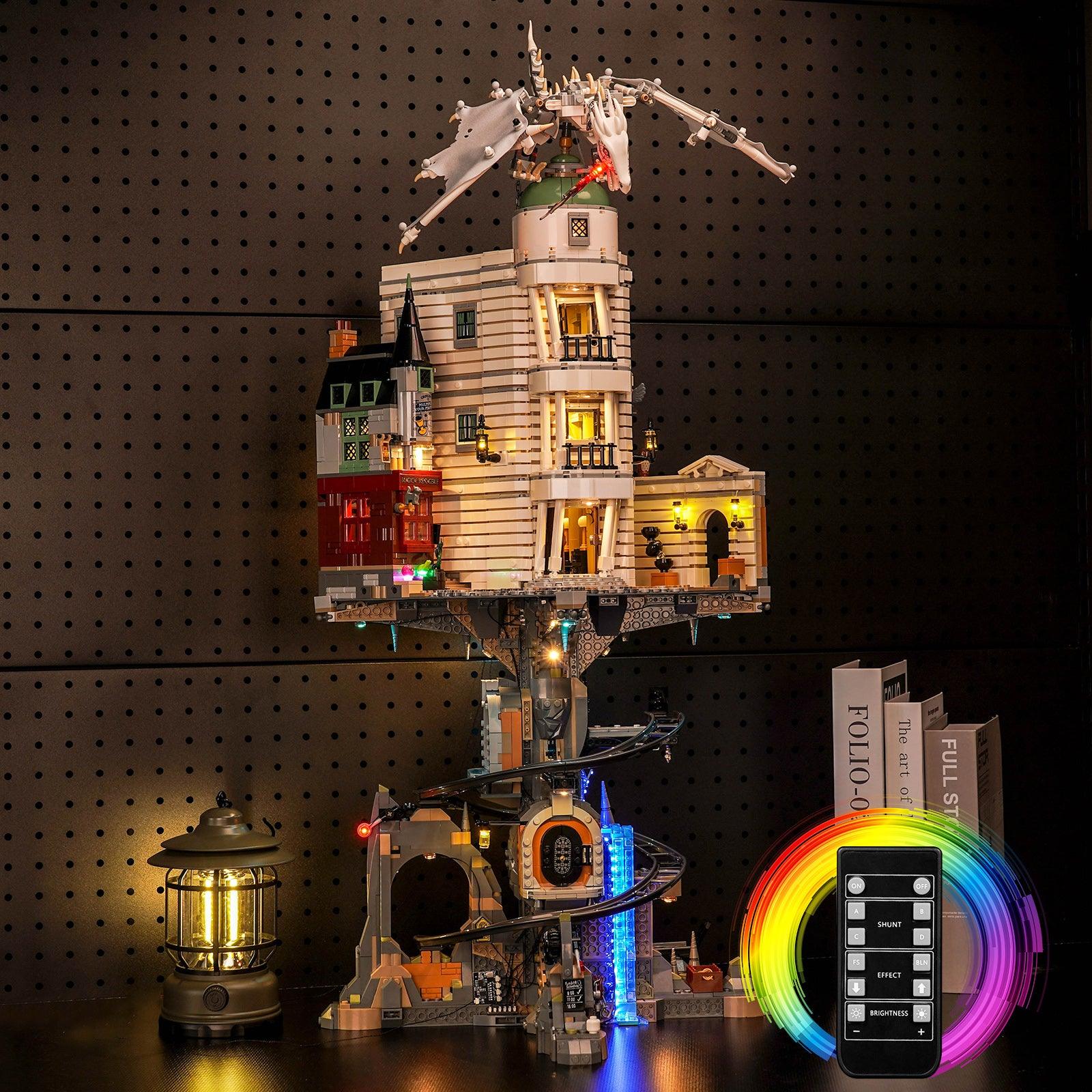 Harry Potter LEGO Gringotts Wizarding Bank Collector's Edition 76417 Building Kit with LED Lights - Complete Lighting Set for Display & Nighttime Play - Perfect for Harry Potter Fans & LEGO Collectors