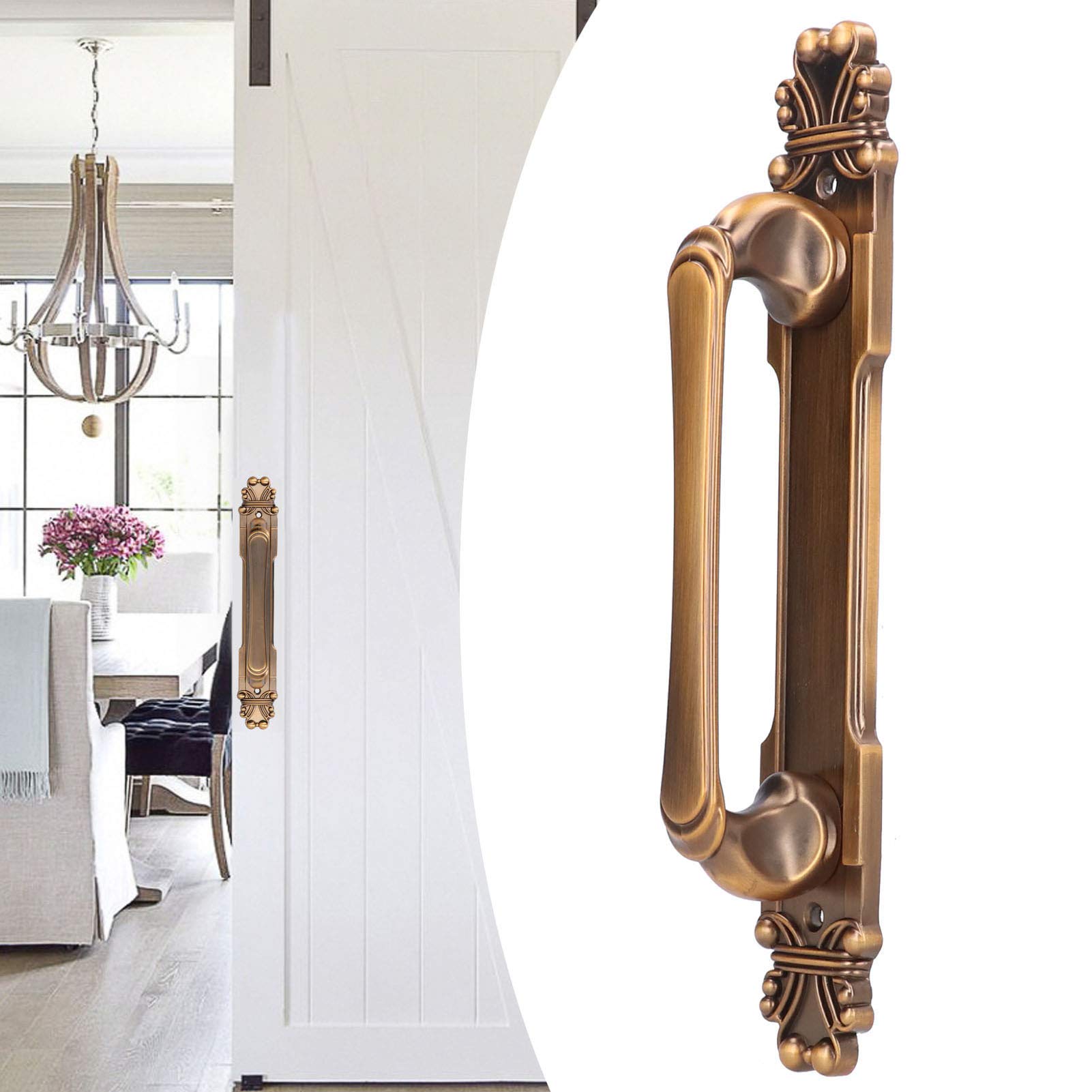 Antique European Style Zinc Alloy Cabinet Pull Handle - Vintage Drawer & Wardrobe Hardware for Kitchen, Bathroom & Furniture (Set of 10) - Perfect for Home Renovation & DIY Projects