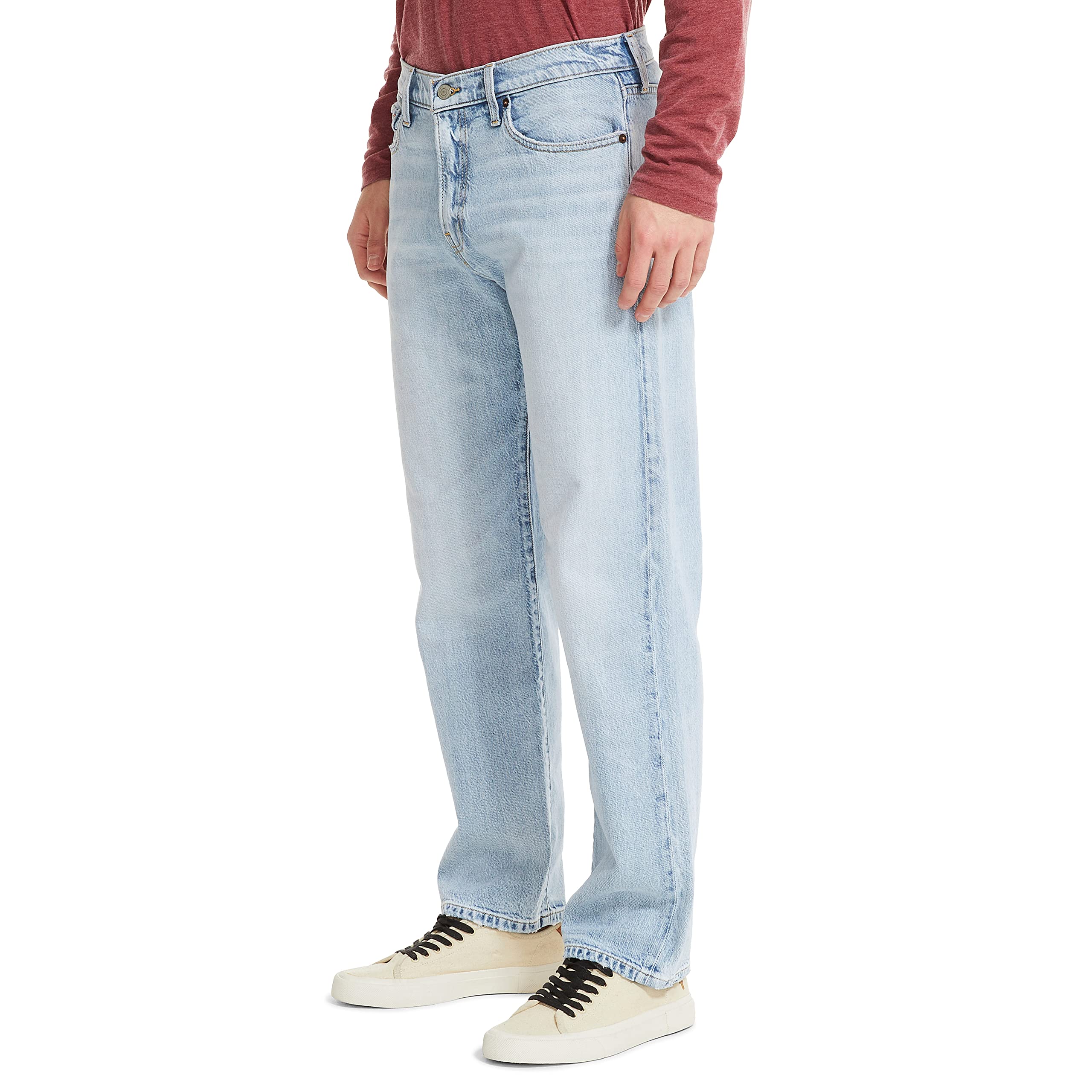 Lucky Brand Men's 181 Relaxed Straight Fit Jeans - Comfortable Denim Pants for Casual Wear & Everyday Outfits