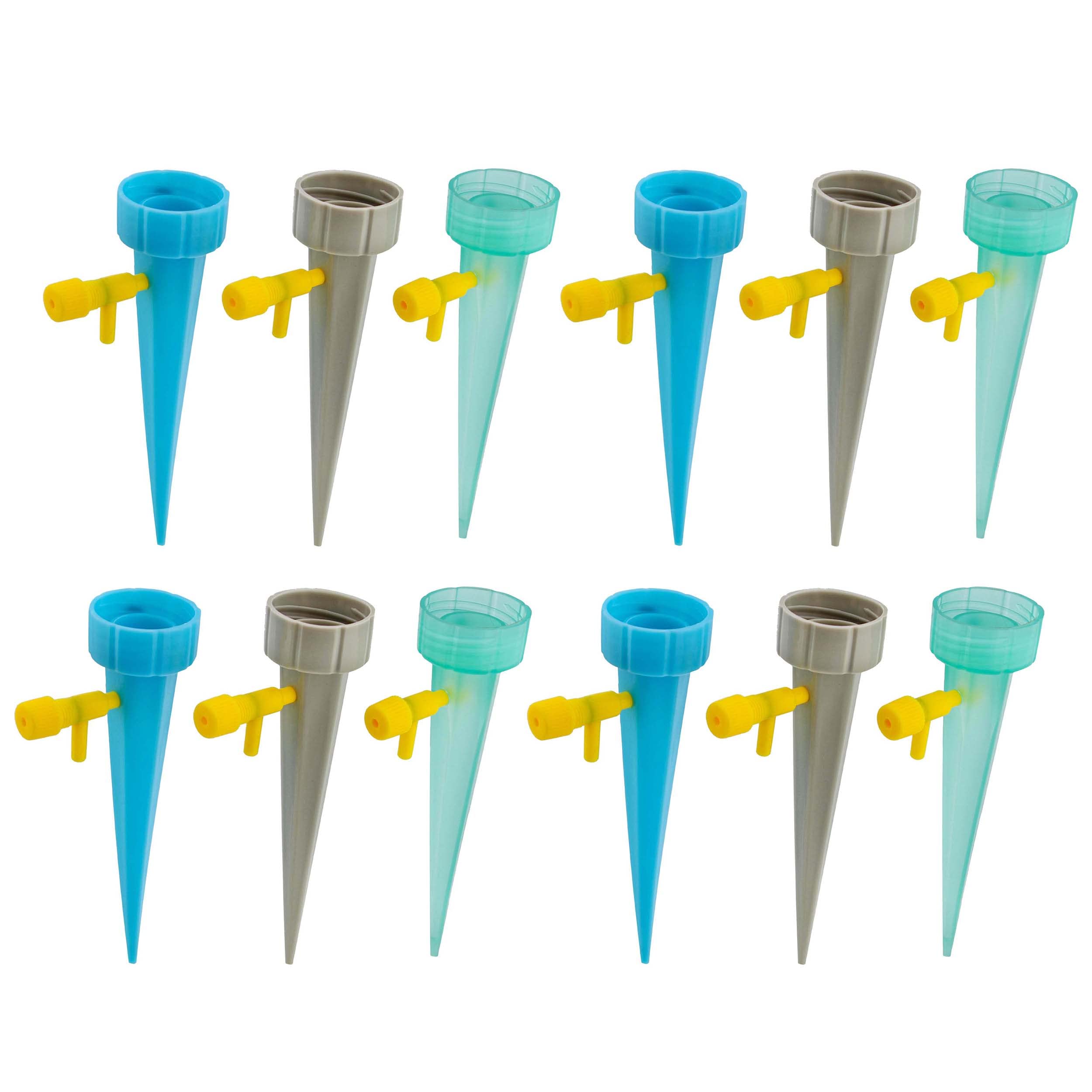7Penn Automatic Plant Waterer Stakes - 12 Pack Adjustable Self Watering Sticks with Dropper for Evian Water Bottles | Perfect for Indoor Plants, Vacation Care & Garden Irrigation