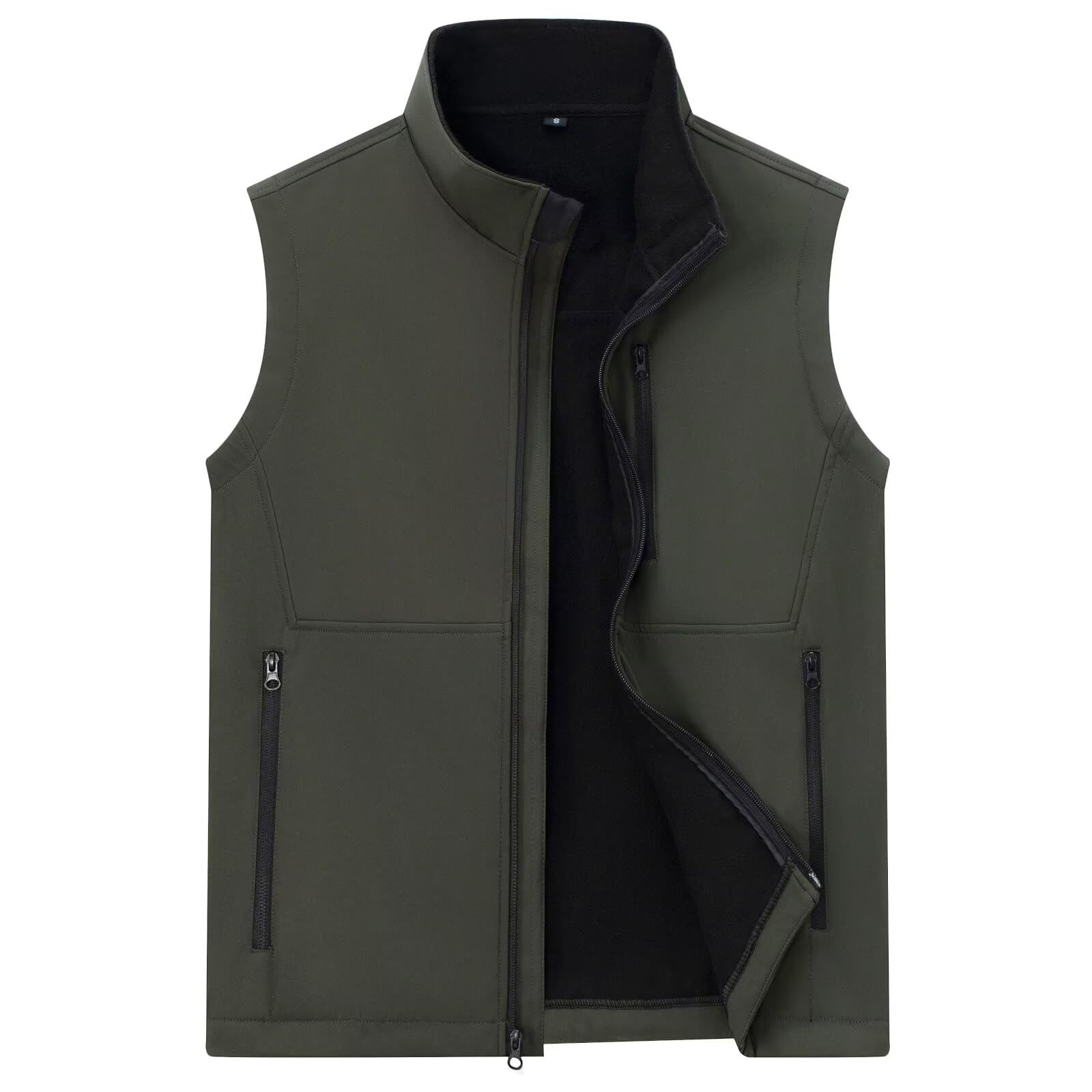 Men's Lightweight Softshell Vest - Windproof Puffer Sleeveless Jacket for Golf, Running & Outdoor Activities | Perfect for Hiking, Cycling & Casual Wear