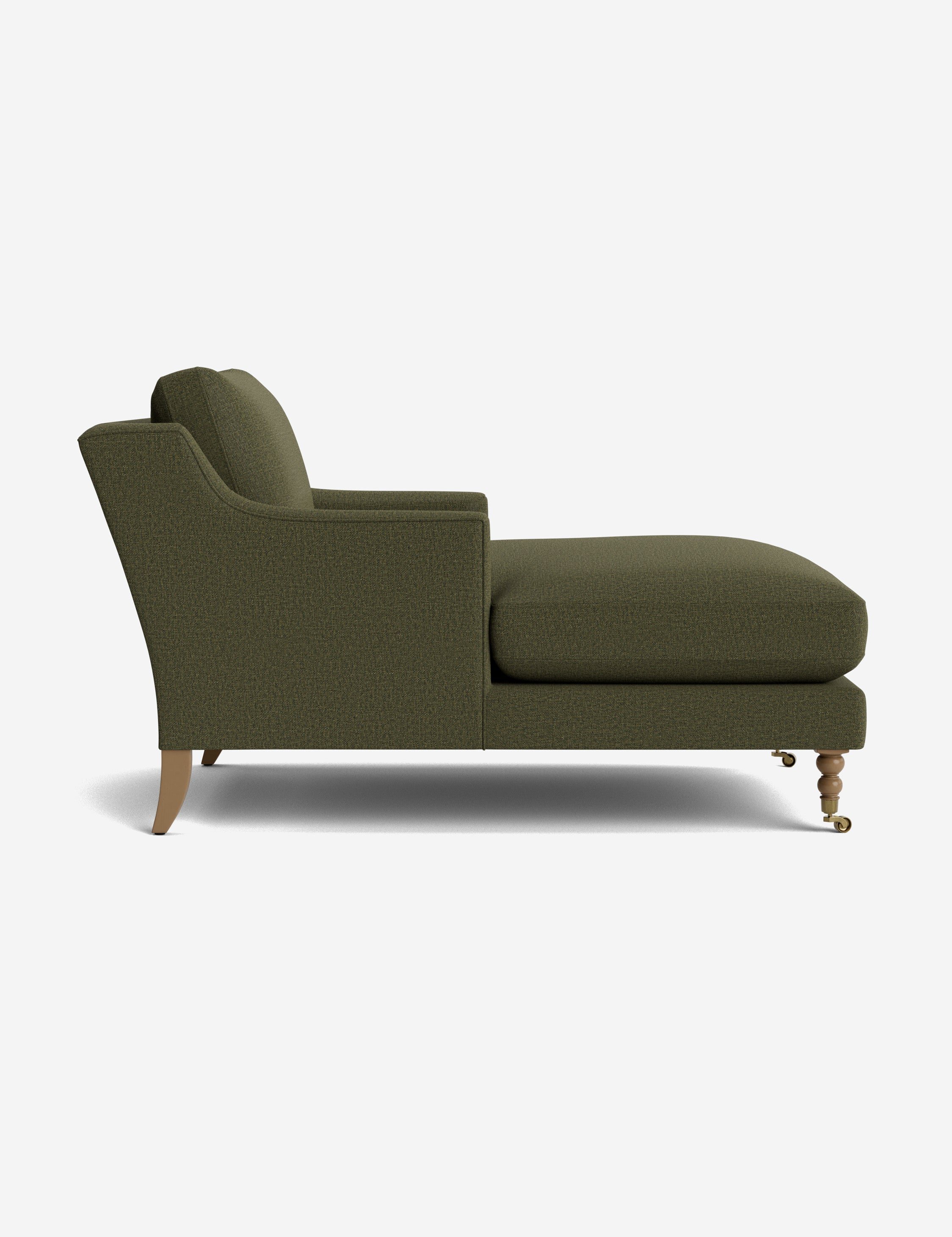 Fabienne Chaise Lounge Chair - Modern Accent Chair for Living Room, Bedroom & Office - Stylish Mid-Century Design with Upholstered Seat and Wooden Legs - Perfect for Relaxing, Reading & Home Decor