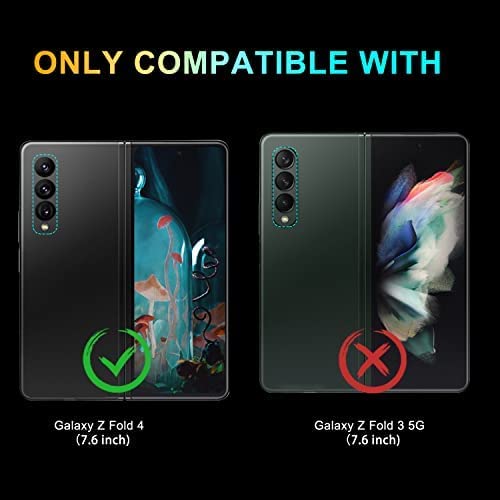 Samsung Galaxy Z Fold 4 5G Camera Lens Protector - Ultra Clear Scratch-Resistant Screen Protector with Gold Case Tray | Perfect for Outdoor Photography & Daily Protection