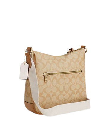 Coach Ellie File Bag in Signature Canvas with Stripe - Stylish Work Tote for Women, Perfect for Office, Business Meetings & Professional Carry