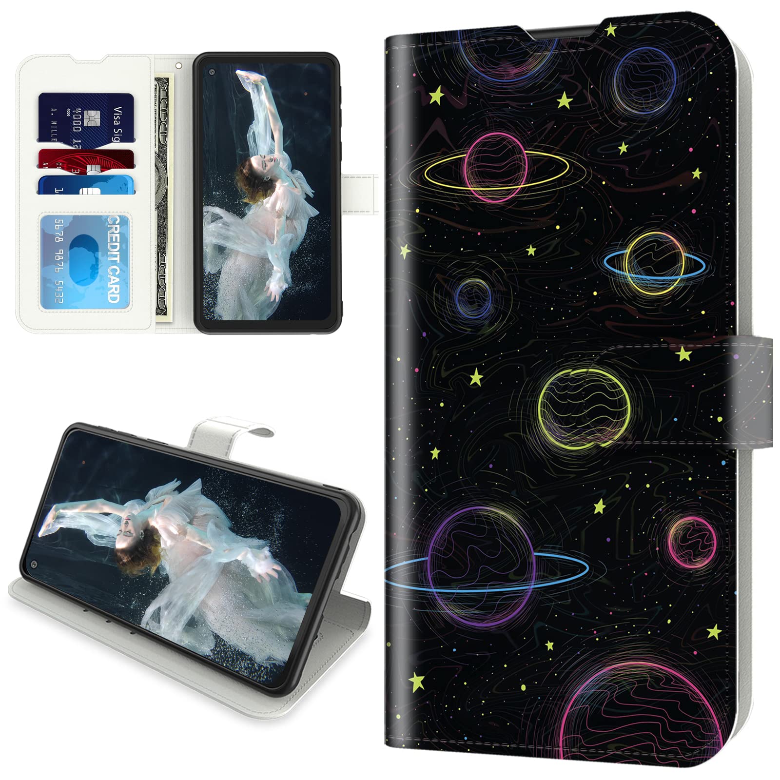 Premium Leather Wallet Case for Samsung Galaxy A21 (6.5