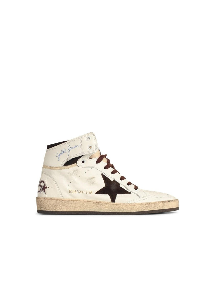 Sky Star White Leather Sneakers for Women - Comfortable Casual Shoes for Walking, Running & Everyday Wear - Perfect for Work, Travel & Outdoor Activities