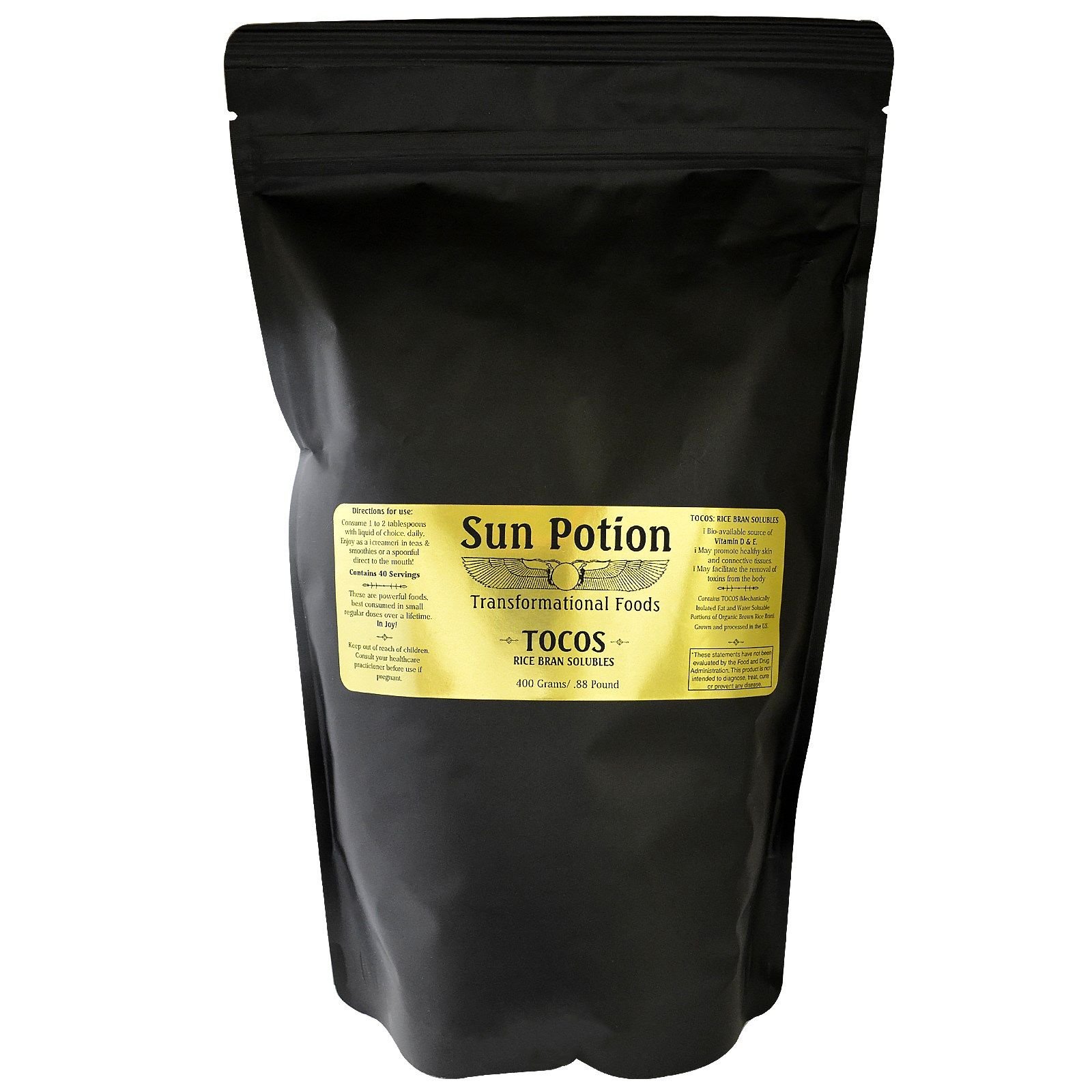 Sun Potion Tocos Rice Bran Solubles 400g - Skin & Hair Care Supplement