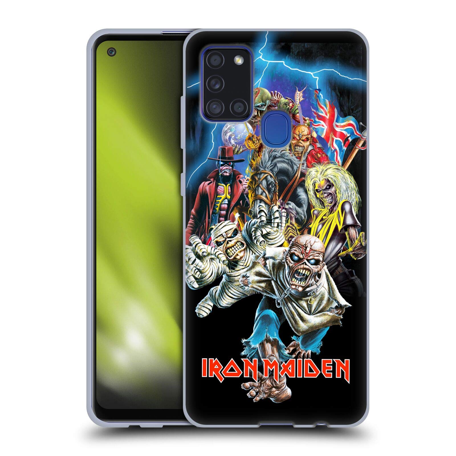 Official Iron Maiden Best of Beast Art Soft Gel Case for Samsung Galaxy A21s (2020) | Head Case Designs Licensed | Durable Protection & Stylish Design for Music Fans & Daily Use