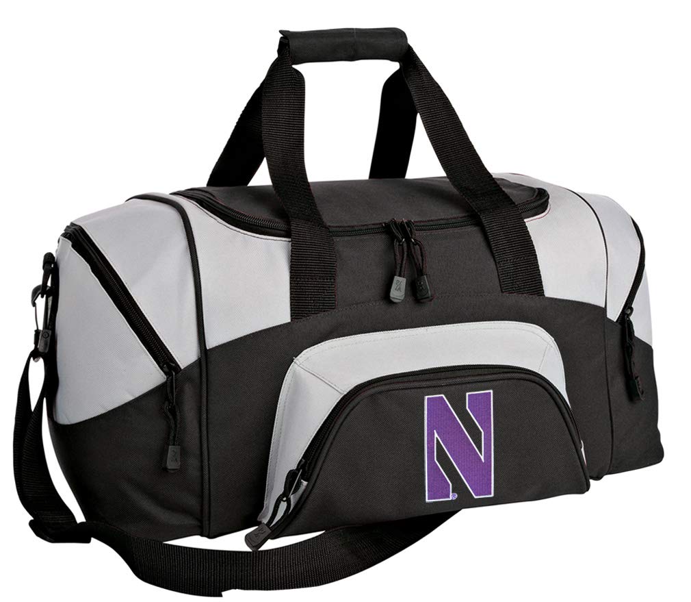 Northwestern Wildcats SMALL Duffel Bag - Gym Bag, Carry-On Suitcase for Travel, Sports & Workout - Perfect for College, Gym & Weekend Trips