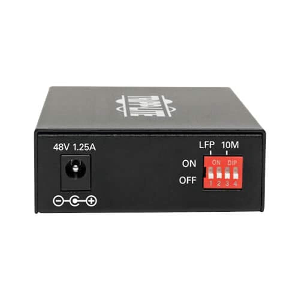 Tripp Lite N785-P01-SC-MM1 Gigabit Multimode Fiber to Ethernet Converter with POE+ | 10/100/1000 SC 850nm 550m | Ideal for Office Networks, Data Centers & Industrial Applications