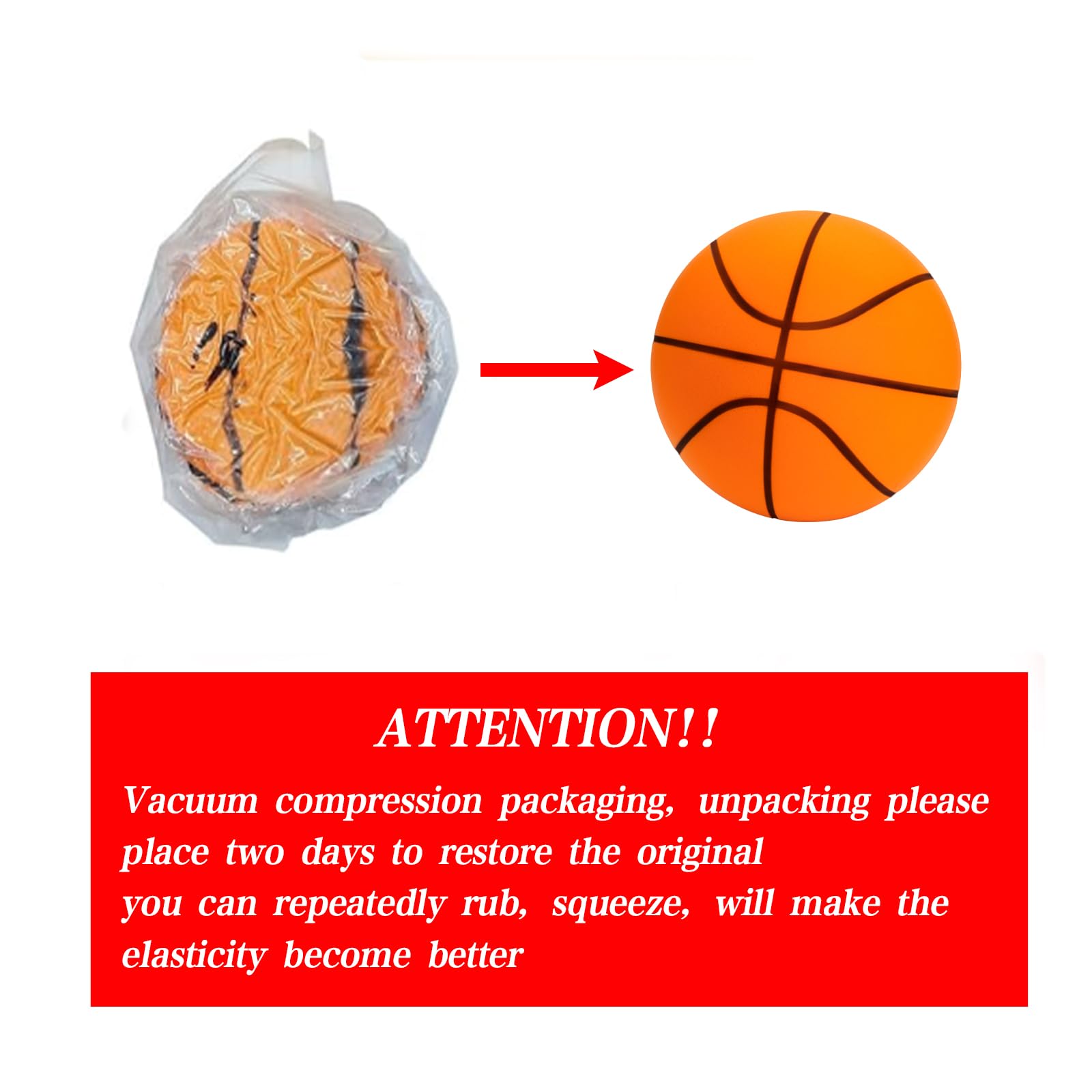 2024 Silent Foam Basketball - No.7 Size Indoor Training Ball for Quiet Dribbling & Bounce - Perfect for Apartment Practice, Late-Night Drills & Noise-Sensitive Areas