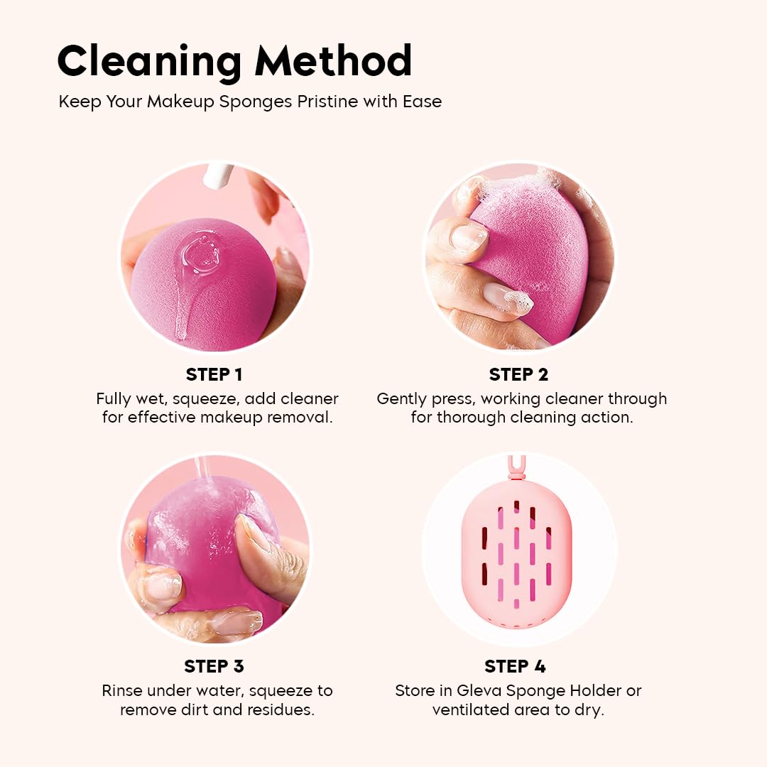 6-Piece Multibrite Beauty Blender Sponge Set - Flawless Liquid Foundation, Cream & Powder Makeup Applicator - Wet & Dry Cosmetic Sponge for Women & Girls (Multicolor) | Perfect for Daily Makeup, Contouring & Professional Beauty Application