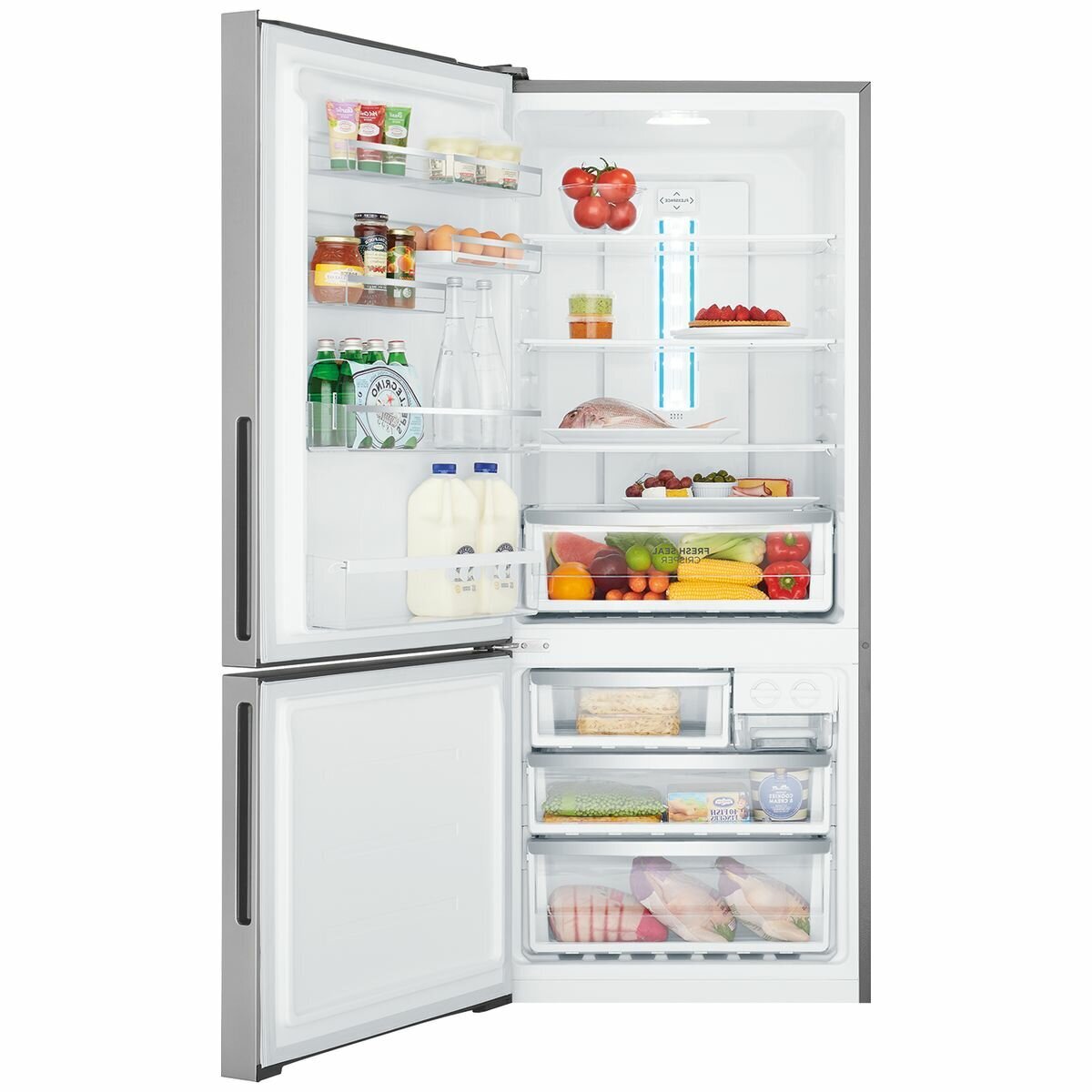 Westinghouse 425L Bottom Mount Refrigerator in Silver - WBE4302AC L | Energy Efficient Kitchen Appliance for Modern Homes