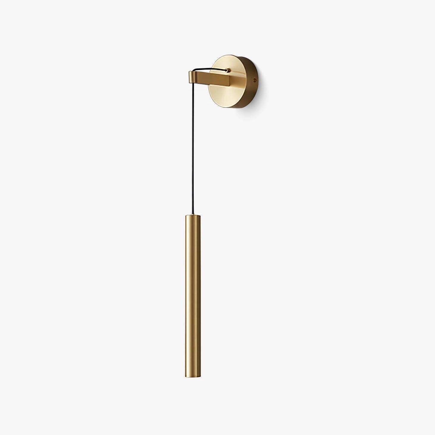 Vintage Brass Wall Sconce Light - Classic Industrial Style Line Design for Living Room, Bedroom & Hallway Lighting Decor