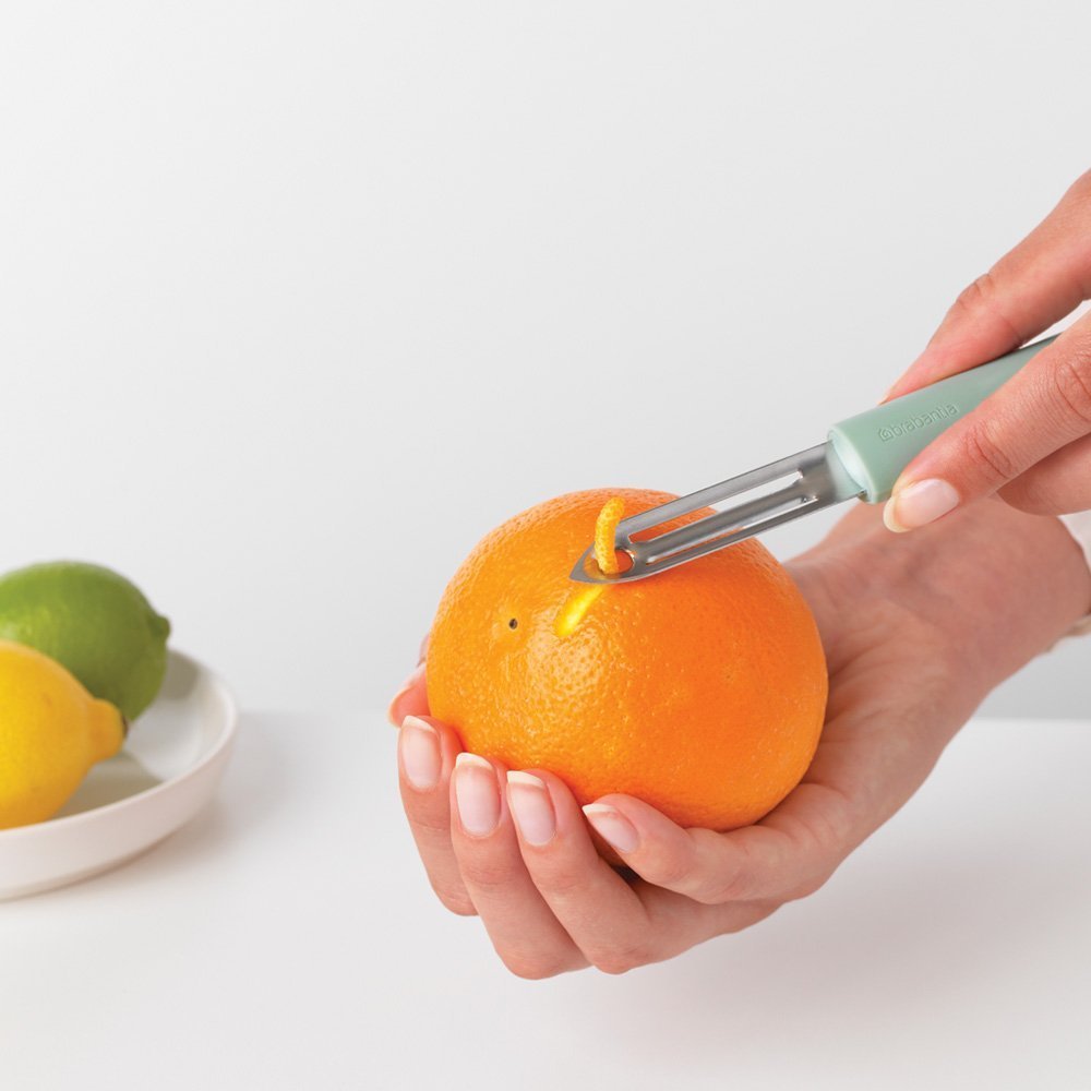 Premium Stainless Steel Food Peeler & Zester - Professional Kitchen Tool for Fruits & Vegetables - Perfect for Peeling, Slicing & Grating - Ideal for Home Cooking, Meal Prep & Restaurant Use